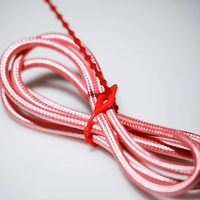 Attaches de câble personnalisées colorées en nylon 66 à nœuds détachables de différentes longueurs, attaches de câble réutilisables de type boule à billes réglables