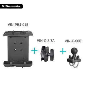 VINmounts 8 Inch Industrial <b>Tablet</b> Mount 8.7cm Dual Socket for Heavy Duty Reinforced Clamp 360 Adjustable iPad <b>Stand</b> - Product Image 3