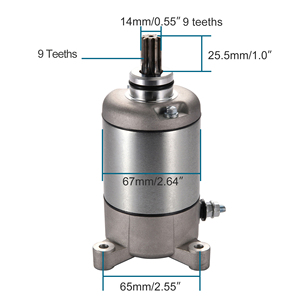1 GOOFIT — démarreur électrique 9T 12V, accessoires de remplacement pour XinYang <span class=keywords><strong>sportsman</strong></span> <span class=keywords><strong>500</strong></span>, démarreur de moto, <span class=keywords><strong>Quad</strong></span>, ATV, UTV - Product Image 2