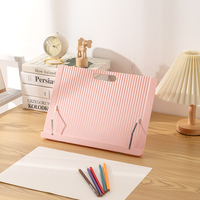 Support de tablette de bureau multifonction réglable en plastique pour la maison, les enfants étudient et lisent des livres