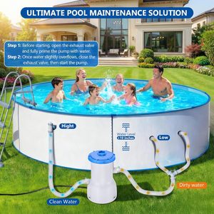 <span class=keywords><strong>Pompe</strong></span> <span class=keywords><strong>de</strong></span> <span class=keywords><strong>filtration</strong></span> <span class=keywords><strong>de</strong></span> piscine 800 GPH avec protection <span class=keywords><strong>de</strong></span> sécurité GFCI, certifiée ETL, cordon <span class=keywords><strong>de</strong></span> 24 pieds, <span class=keywords><strong>pompe</strong></span> à cartouche <span class=keywords><strong>pour</strong></span> piscines gonflables au sol - Product Image 4