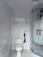 Baño Portátil Prefabricado, Baño Móvil para Exteriores, Inodoro y Ducha Modulares