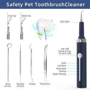 Nettoyeur dentaire ultrasonique de <span class=keywords><strong>tartre</strong></span> pour chiens chats en acier inoxydable, dispositif de nettoyage des dents pour les soins bucco-dentaires - Product Image 2