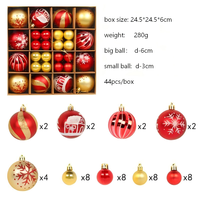 Boules de Noël décoratives rondes à paillettes en gros pour la maison