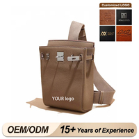 Sac de Poitrine de Luxe en Cuir Véritable 2026 ; Sac Bandoulière Unisexe Tendance ; Vente en Gros Usine Logo Personnalisé