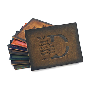 Bolsa personalizada Jeans Ropa etiqueta de cuero parche personalizado PU Faux cuero etiqueta logo para ropa jeans Ropa - Product Image 3