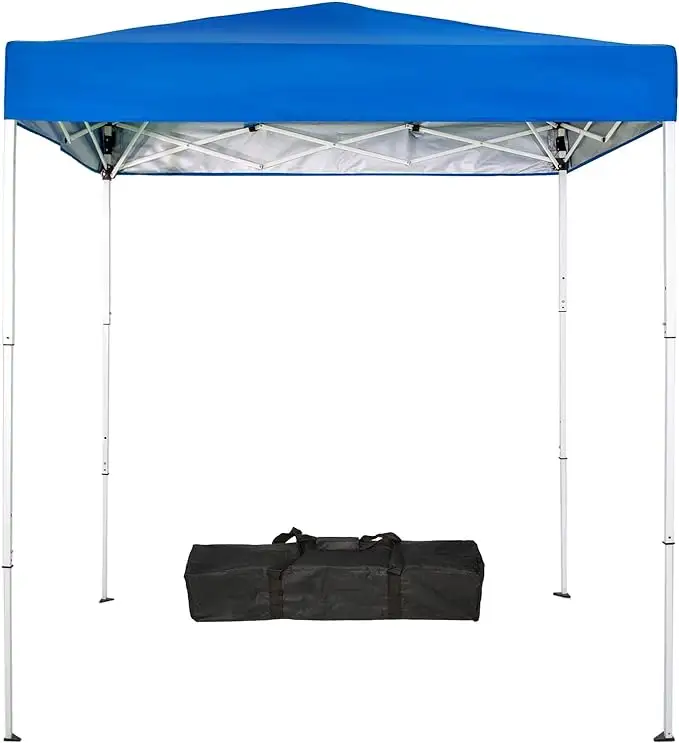 Tente pop-up de 6x4 pieds pour l'extérieur, abri instantané portable, auvent pliant avec sac de transport (bleu royal)