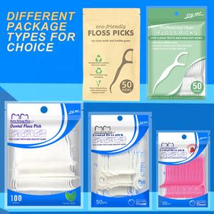 Custom Micro <span class=keywords><strong>Mint</strong></span> Super Tandflosser Stick Tandzijde-picks van Fil Dentaire Plackers, plastic materiaal - Product Image 6