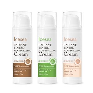Crema Hidratante con Color Icesea, Etiqueta Privada al por Mayor OEM/ODM, con Ceramida, Ácido Hialurónico y Protección SPF para Piel Seca - Product Image 6