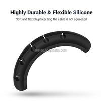 Pinces à Câbles Adhésives en Silicone pour Organisation de Câbles de Données, Fixations pour Téléphones Portables – Vente en Gros