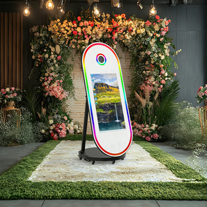 Miroir magique pour <span class=keywords><strong>selfie</strong></span> de 60 pouces, écran tactile de 32 pouces, PC I5/I7, blanc/noir, stock américain, prêt à être expédié - Product Image 1