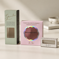 Boîte pliable en papier pour huiles essentielles, avec logo personnalisé, taille sur mesure, emballage de luxe pour flacon d'huile essentielle