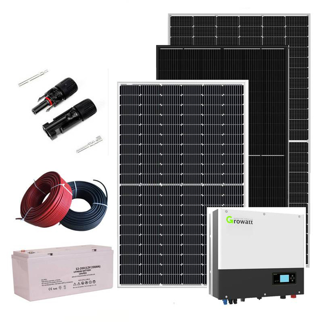 Hybrid System on and Off Grid 10KW 5kw 15KW 20KW 30KW 50KW 100KW Hybrid Solar Power System With Lithium Battery