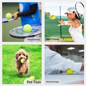 Balles de tennis d'entraînement pour débutants <span class=keywords><strong>Boka</strong></span> modè<span class=keywords><strong>le</strong></span> 801, haute élasticité, durables, en fibres synthétiques et en laine, noyau en caoutchouc, pour entraînement et coaching - Product Image 4