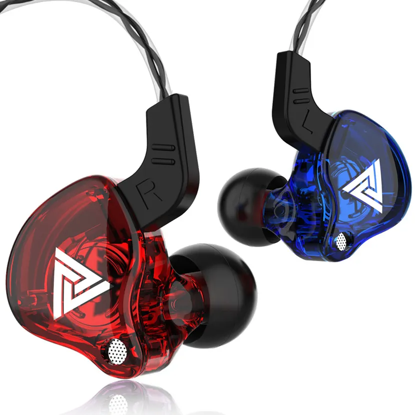 QKZ AK6 EDX 1DD In Ear Earphones HIFI Bass Earbuds Monitor Earphones Sport Noise Cancelling Headset