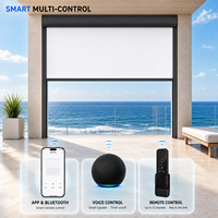 Store banne extérieur coupe-vent sur mesure à fermeture éclair pour balcon, terrasse et jardin – Vente directe usine