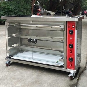 Girarrosto di pollo a Gas per contenitore di pollo arrosto in acciaio inossidabile per ristorante