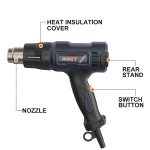 <span class=keywords><strong>Pistola</strong></span> de Calor Eléctrica MaxxT de 1800W con 4 Boquillas, Calentamiento Rápido, para Soldar, Encoger Envolturas, <span class=keywords><strong>Manualidades</strong></span>, Sellado de PVC y Encogimiento de Pintura - Product Image 4