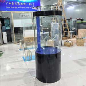 Vente directe usine – Aquarium cylindrique moderne de 100 gallons avec support, idéal pour poissons et méduses - Product Image 2