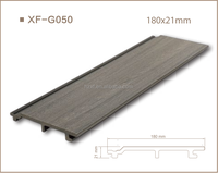 Panneau mural WPC co-extrudé XF-G050, imperméable, résistant aux UV, revêtement composite extérieur pour la décoration des murs extérieurs