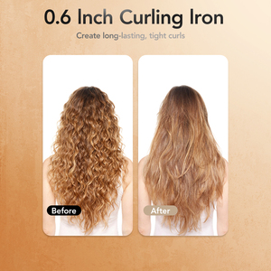 Fer à friser automatique Super fin Ulelay-Hôtel enduit de céramique utiliser <span class=keywords><strong>petit</strong></span> baril de 9MM laine et frange bigoudi - Product Image 4