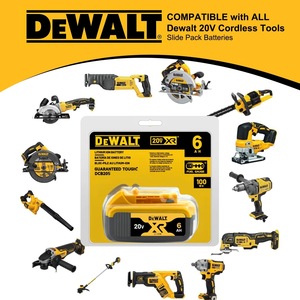 Tương thích 6.0ah Pin cho Dewalt 20V Max và 60V flexvolt công cụ, với PCB mạch bảo vệ cho hoạt động an toàn - Product Image 5