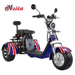 Scooter électrique puissant 2000W 30Ah à double moteur, pneus larges 10 pouces, 70 km/h, tricycle tout-terrain, stock UE - Product Image 2