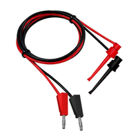 JIA LUN 4mm Banana Plug to Test Hook Clip Lead Cable Copper Soft Wire for Multimeter Electrical Testing