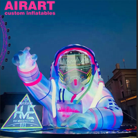 Astronautes gonflables à LED colorés nouvellement conçus, figurines d'astronautes gonflables géants pour l'affichage