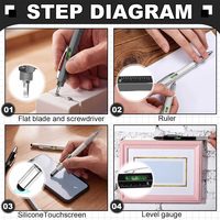 Stylo à bille multifonction 6-en-1 durable avec logo personnalisé SL, avec tournevis, stylo multi-outils en plastique coloré, cadeau pour la fête des pères