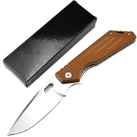 Couteau pliant tactique portable mini EDC de haute qualité avec manche G10, logo personnalisé OEM, couteau de survie de poche en acier 5cr15mov