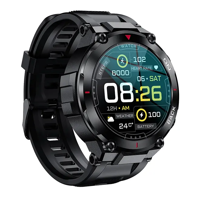 2022 Outdoor GPS Sport Smart Watch K37 Waterproof 480mAh Big Battery Reloj Smartwatch for Android IOS Men Smartwatch