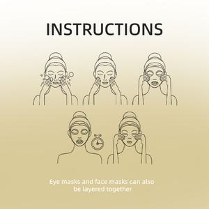 Masques pour les yeux Sakura, à la pêche, au ginseng rouge, à la carotte, à la truffe noire, pour affiner les pores, hydrater, raffermir et nourrir la peau, masque en feuille pour le visage - Product Image 5