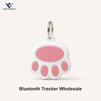 Traceur Bluetooth en forme de patte, dispositif anti-perte à alarme bidirectionnelle pour animaux de compagnie, clés, téléphone, pour chiens, chats, enfants, personnes âgées
