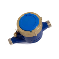 Contador de agua mecánico rotatorio para edificios de apartamentos, IP DN20, tipo seco, de latón, para agua fría, medidor de flujo con dial seco