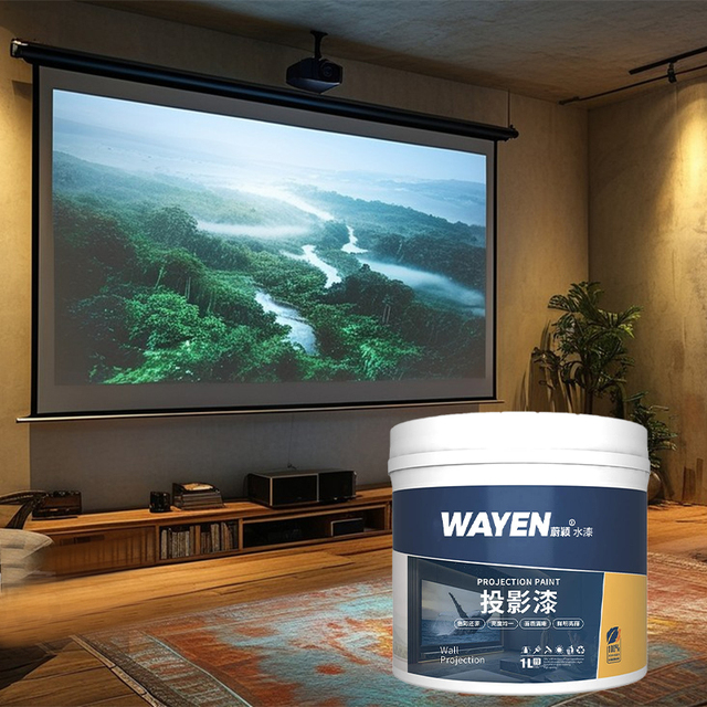 Indoor Wall Decorative Liquid Coatings Water-based Wall Projection Acrylic Paints for Conference Room Scene Home 3D Theater