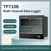 Enregistreur de données multi-canaux 8-32 avec IoT intelligent, échantillonnage 1, écran tactile 7'', RS485/4G/Wifi/LORA/ZIGBEE, enregistreur de données sans papier