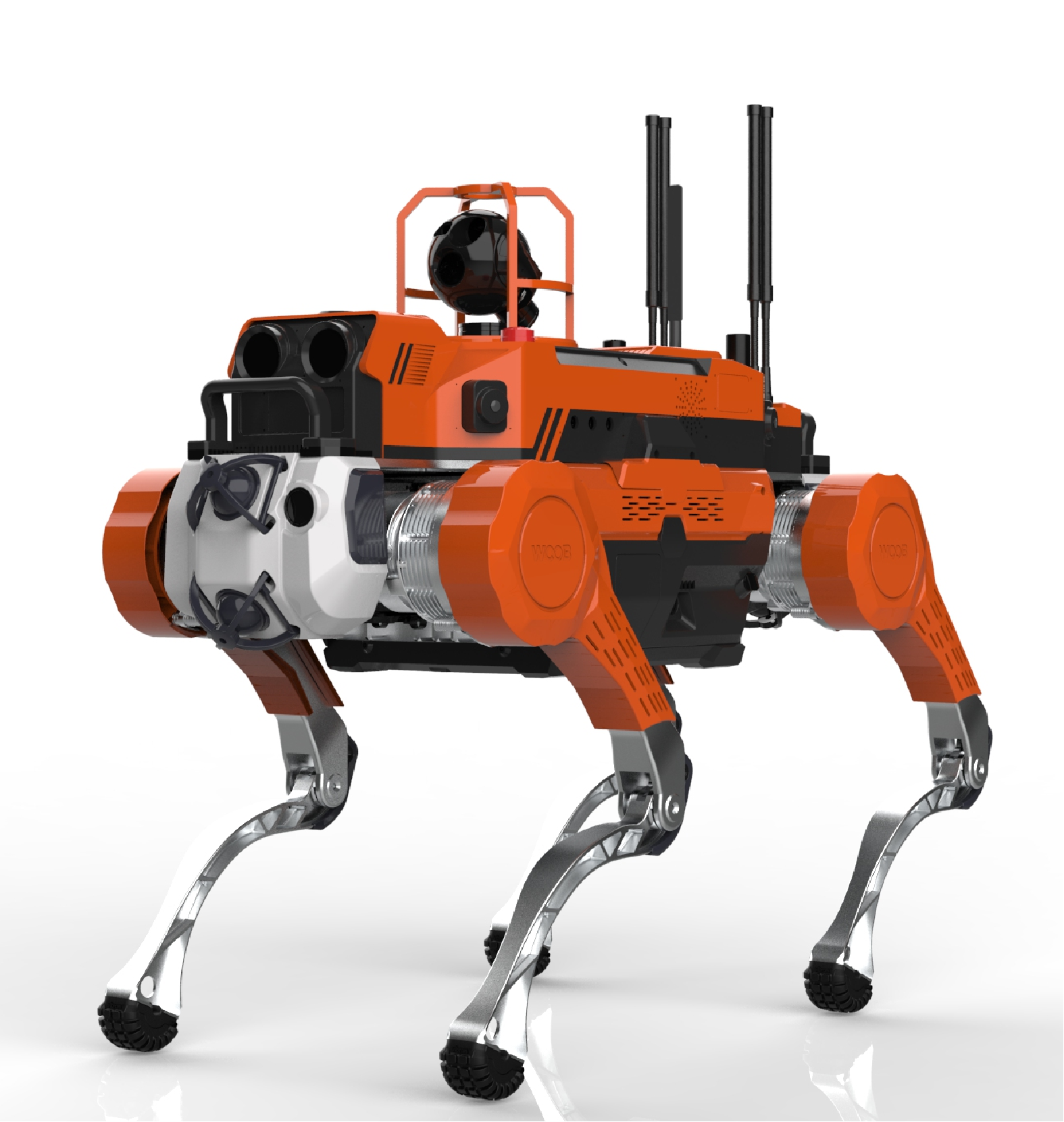 IP65 Outdoor Smart Security Quadruped Robot with 3D LiDAR for Perimeter Patrol and Auto Charge Inspection