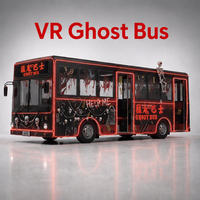 Simulateur VR 9D Ghost Bus directement de l'usine, machine de jeu immersive pour parcs d'attractions