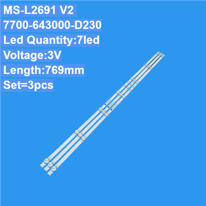 Nouvelle barre lumineuse LED MS-L2691 V2 7700-643000-D230 pour Skyworth 43H5 43S750U <span class=keywords><strong>PPTV</strong></span> A43 pour téléviseur 43 pouces - Product Image 1