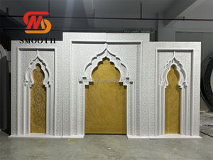 SMOOTH Custom Luxury White Wedding Stage <b>Backdrop</b> Panel Acrylic Wave Party Acrylic PVC Arch <b>Backdrop</b> <b>Stand</b> - Product Image 5