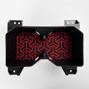 Portavasos para coche Toyota Tundra 2022+, 3,75 pulgadas de diámetro, bandeja de almacenamiento organizadora para salpicadero de ABS negro - Product Image 4
