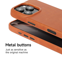 Housse en cuir étui pour téléphone portable étui en cuir avec bouton de capture d'appareil photo pour étui iphone de luxe