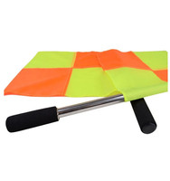 Football Arbitre Drapeaux 1 Paire Haute Qualité Sports Linesman Fair Play Drapeau Ensemble Football Arbitre Équipement En Gros
