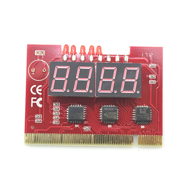 New Computer PCI POST Card Motherboard LED 4-Digit Diagnostic Test PC Analyzer Plastic+Metal Jy23 19 Droship