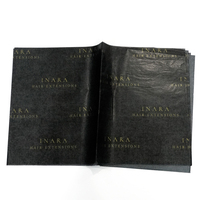 Papel tisú con logotipo de empresa de marca dorada al por mayor de alta calidad, papel de embalaje personalizado, papel de regalo con logotipo impreso