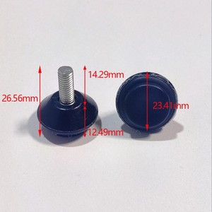 Pata de Mueble Redonda de Acero 61525 Negra Ajustable para Silla, Uso en Hogar y Oficina - Product Image 4