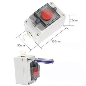 Caja de Control de parada de emergencia, interruptor de botón para exteriores, cinta de casete, escudo de protección, caja de Control de botón de parada <span class=keywords><strong>urgente</strong></span> impermeable Ip67 - Product Image 2