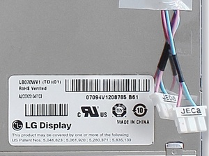 LB070WV1-TD01 Panel LCD de repuesto original LG de 7 pulgadas y 800×480 para DVD portátil y monitor de coche - Product Image 4