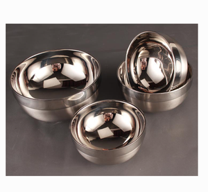 Bols à double paroi en acier inoxydable SUS 304 pour soupe, riz, aliments, salade CN/GUA - Product Image 4